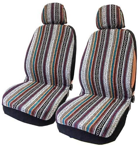 Cicony 4 Teile/Satz Autositzschutz, Auto Vordersitzbezug, Universal Vordereimer Saet Bezüge, Bunte Verschleißfeste Baja Decke Sitzbezüge