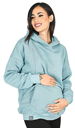 MijaCulture mammamode 2-i-1 amningströja & mammatröja amningströja Molly M001, Turkis, XL