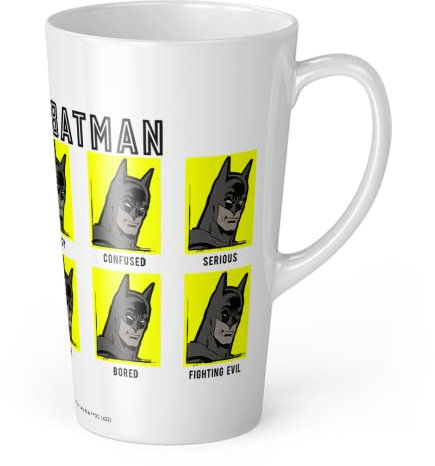 ERT GROUP Tasse en céramique originale et sous licence officielle de DC, motif Batman 137, tasse à café et à thé, tasse à café au lait, 450 ml