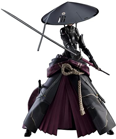 Ronin Figur Action Statue Ronin Bewegliche Figur mit Zubehör zum Gesichtswechsel PVC Modell Sammlerstücke Desktop Ornamente 15CM