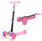 CHLOENCE - Monopattino Per Bambini A 3 Ruote, Certificato CE, Regolabile In Altezza, Per Bambini E Bambine da 2 a 6 Anni, Ruote in PU con Luce Led Lampeggiante, Rosa