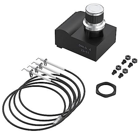 Elektronischer Grillzünder mit 4 Ausgängen und 4 Zündnadeln für Blackstone 91,4 cm Grillplatte, Universal-AA-Batterieabdeckung, Funkenzünder, Ersatz-Kit für Blackstone 4-Brenner Gasgrill-Zubehör