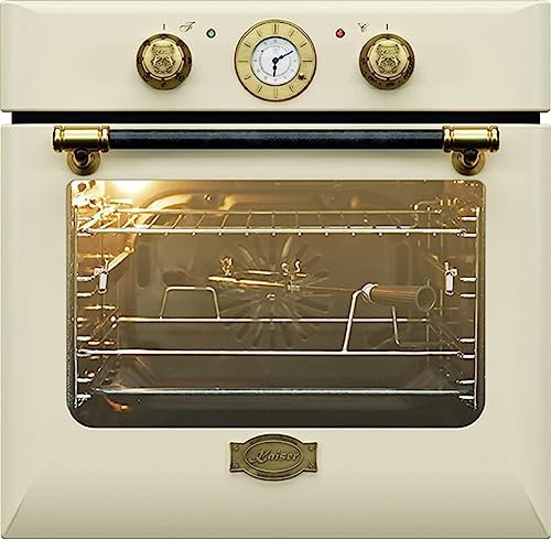 Kaiser Einbaubackofen EH 6432 ElfBE Eco, Retro Einbau Backofen Elektro, Autark, 68 L, Drehspieß, 10 Funktionen,Pizzafunktion