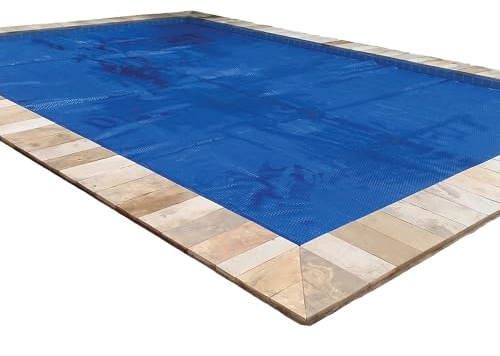In The Swim 12' x 24' Premium Blue Rectangle Solar Pool Cover 12 Mil for Solar Heating Above Ground Pools and Inground Pools