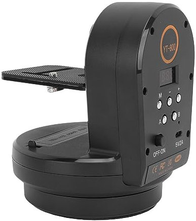 Testa Panoramica Motorizzata e Inclinabile, YT800 Panoramico Elettronica con Rotazione a 360°, Treppiede con Fotocamera