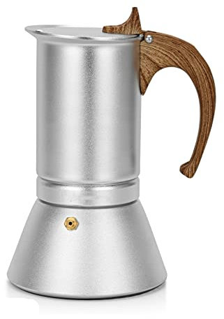 GaRcan Caffettiera da 300 ml Piano cottura Macchina per caffè espresso Latte Moka 6 tazze Caffettiera in alluminio