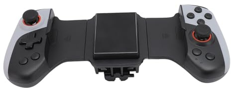ASHATA Videospiel-Controller, Teleskop-Gamepad, Bluetooth, USB C, 15 Tasten, für Android, PC