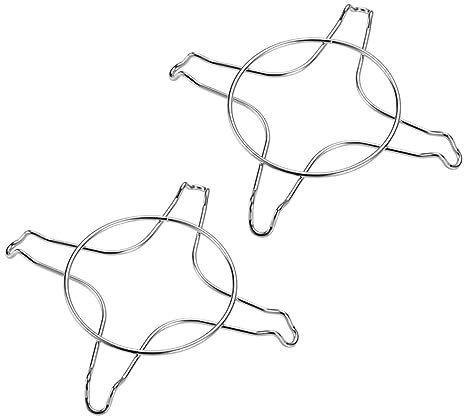 jojofuny 2pcs Skid Auxiliary Bracket for Gas Stove Non-slip Support Racks for Pot Kitchen Pot Stands for Milk Holders Heat Resistant Stove Guards