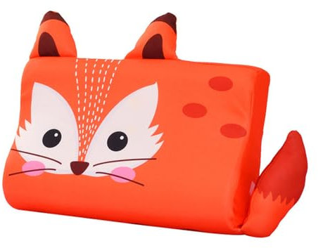 Herfair Kinderkissen Schlummerkids Kissen 46x26 cm Kopfpolster Memory Schaum Kopfkissen Kawaii Tiere Kissen Waschbar Kinderkopfkissen für 2-6 Jahre (Fuchs)