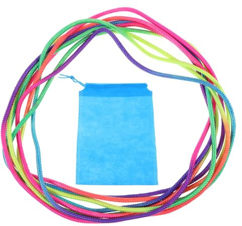 TOYANDONA Banda elástica Juguetes Juguete Skipping Rope Juguete Juegos Aire Libre Saltar la Cuerda elástica Saltar la Cuerda China Saltando Banda de Goma el plastico