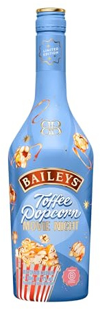 Baileys Toffee Popcorn Likör, pur auf Eis oder in Cocktails genießen, Aromen von Butter und Sahne, perfekt für Filmabende, 17% Vol, 700 ml, Einzelflasche