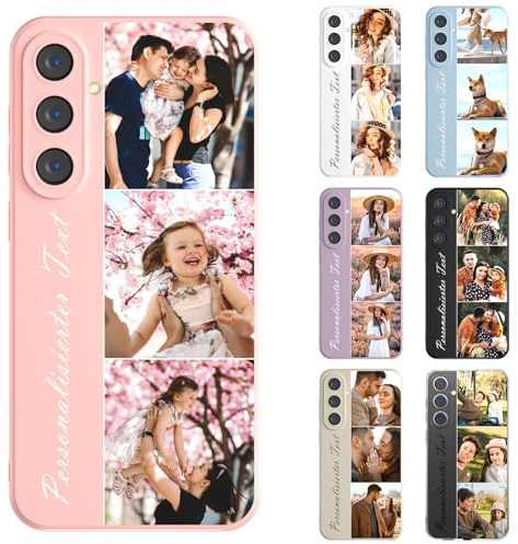 CHABDA Personalisierte Handyhülle mit Bild Foto Text für Samsung Galaxy A15 4G/5G Selbst gestalten für individuelle TPU Hülle mit Eigenem Foto Bild Text Selbst Gestalten Custom Case Mehrfarbig