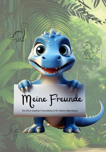 Mein Dino-Freundebuch: Ein liebevoll gestaltetes Freundebuch für kleine Dino-Fans ab 4 Jahren - mit süßen Dino-Illustrationen, zum Ausfüllen, ... & Grundschule - mit niedlichen Dino-Sprüchen