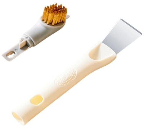 WRITWAA Induction Hob Cleaner Grill Cleaner Bristle Brush Grout Cleaning Brush for Kitchen