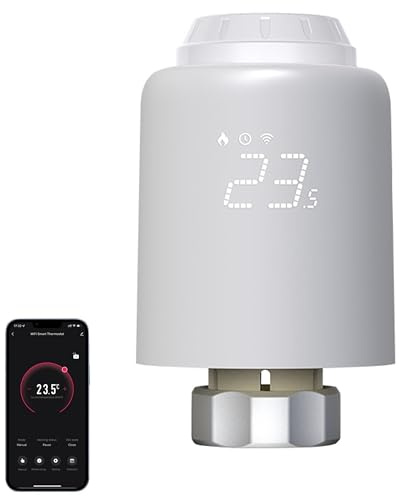 ROB Termostatventil WiFi radiatorventil trådlös fjärruppvärmning temperaturregulator termostat radiatorventil för element