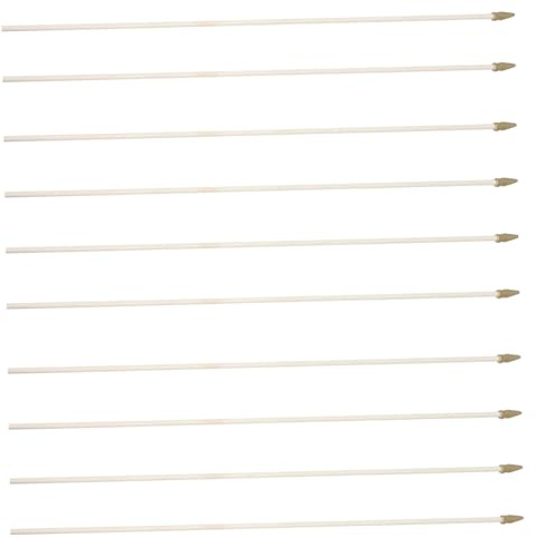 Abaodam 10 pezzi Bastoncini in Legno Naturali per Bandiere Bastoni Portabandiera Leggeri e Resistenti Aste Maneggevoli per Bandiere Mano per Feste e Decorazioni