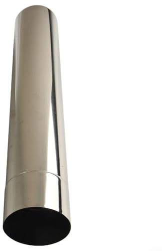 Oniissy Camino in acciaio inox con rete anti-scintille, struttura in acciaio inox 426 x 76 mm per una buona ventilazione e dissipazione del calore