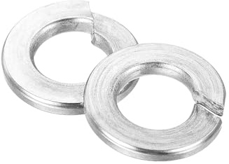 QUARKZMAN Arandela De Seguridad Partida De 1/4, 100Pzs Arandelas De Seguridad De Resorte De Acero Inoxidable 304 Arandelas Anilladas Partidas Para Tornillos Maquinaria