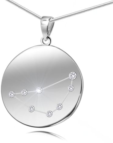 LillyMarie Collar En Plata De Ley Con Colgante De Signo Zodiacal Capricornio