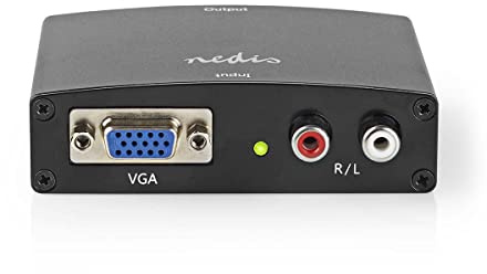 Convertisseur HDMI T - VGA Female / 2X RCA Femelle - Sortie HDMIT - 1 Voie - 1080p - 1,65 Gbps - Aluminium - Anthracite