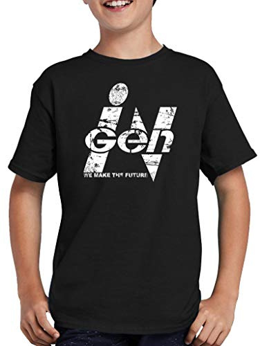Jurassic Ingen Park Logo T-Shirt Kinder 152/164 Schwarz
