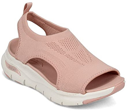 Skechers Arch Fit – City Catch Damen-Strick Sandale, Blush Knit, 39 EU