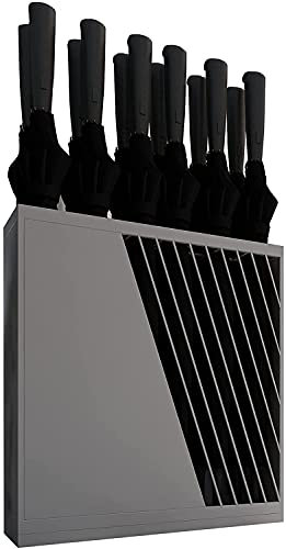 GJSN Moderner Kreativer Regenschirmständer, 48X16X55Cm, Regenschirmstand-Veranstalter Mit Tropfablage, Künstlerisches Ausgehöhltes Design, Für Unternehmen/Hotel/Restaurant,Grau