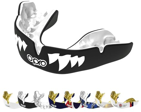 OPRO Mundschutz Instant Custom-Fit - Zahnschutz für Boxen, MMA, Kampfsport, Rugby & Hockey - Für Erwachsene & Kinder - Anpassbare Zahnschiene auf Zahnarztniveau - Mit zahnärztlicher Garantie