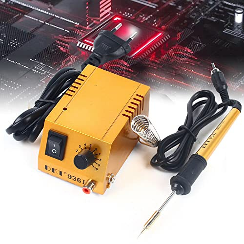 Soldador, mini estación de soldadura 1-18 W, juego de soldadura prémium con mango de soldador, soporte de estaño para placas LED SMD 50-450 ℃, ajustable