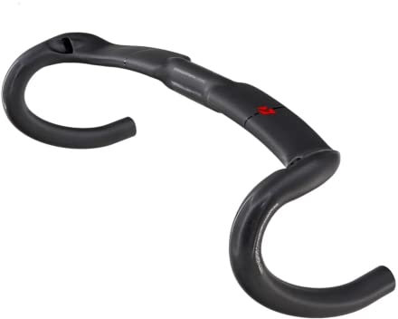 QQY Fahrradlenker aus Karbonfaser, 31,8 mm, reduziert den Widerstand, gebogene Stange, stärkt Rennradteile, Innenführung, Ud matt (420 mm)