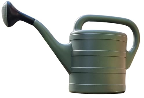 Moderne Gießkanne 5L im Farbmix, Gartengießkanne aus Kunststoff für Innen- und Außenbereich, für Pflanzen, Blumen, Balkon, Terrasse und Garten, mit Abnehmbarer Brause, Mehrfarbig