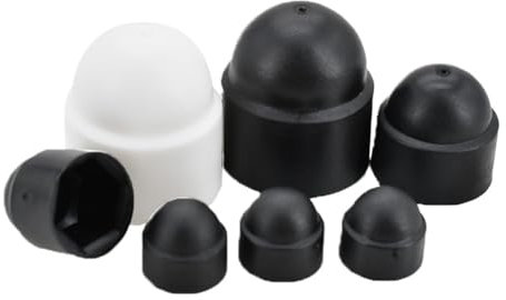 3 Stück Sechskantschrauben, Muttern, Kuppelkappen, Abdeckungen, freiliegende Hutmuttern aus Kunststoff, M4, M5, M6, M8, M10, M12, M14, M18, M20, M22, M24 (Color : Black, Size : M10x17x20)