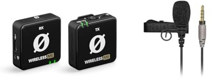 RØDE Wireless ME Système de Microphone sans Fil Ultra-Compact avec Microphones intégrés & SmartLav+ Micro-Cravate pour Smartphone avec connecteur TRRS pour la Diffusion