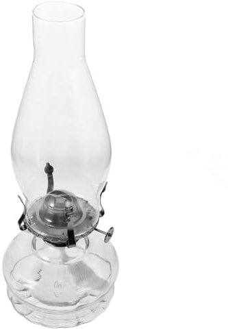 LIFKICH Petroleumlampe Aus Glas Für Innen Retro Design Öllampe Petroleumlicht Vintage Stil Petroleumlampen Für Tisch Kamin