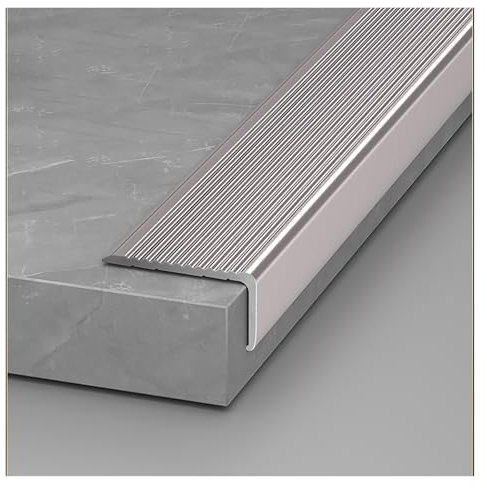 Treppenkantenprofil Treppenprofil L-Form Übergangsstreifen For Metallböden, Rutschfeste Treppenkanten, L-förmige Kantenübergangsleiste, Treppenkantenschutzpolster Aus Holz, For Ältere Menschen, Kinder