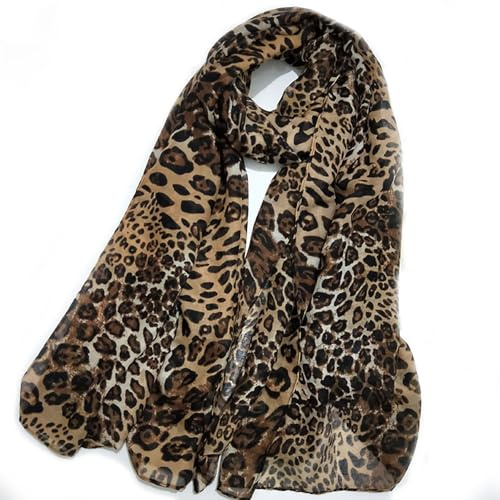 Dinghaole leopard print scarf for women,leoparden schal,Damen Schal Leoparden Winter Schultertuch,ladies scarf lightweight,Warmer Leoparden Muster Schal Damen Winter