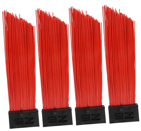 CATIEBYE Efficient Outdoor Sweeping : 4 Piece Set of Broom Head Upgrade Push Broom Accessory for Street and Pavement Cleaning