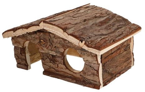 INOOMP Holz Hamster Versteckhaus Robuste Und Sichere Hütte Für Kleintiere Als Spielzeug Und Rückzugsort Für Hamster Mäuse Und Andere Haustiere