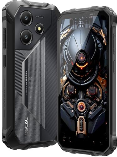 OSCAL Marine 2 Rugged Smartphone, NFC, 11000mAh (18W) Rugged Phone Unlocked, Android 15 Gaming Phone,Gemini AI,IP69K Protection, 6.56 HD,90HZ,12GB+64GB/2TB Expand,Dual SIM/1TF Slots, Black