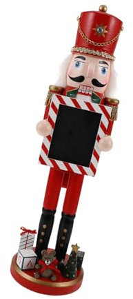 SWOOMEY Poupée De Noël Bois Traditionnel Statue De Soldat Nutcracker Décorative pour Maison Décoration De Bureau Festive De Noël Délicat
