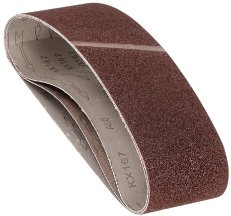 Kozelo 4 Pcs Sanding Belts 100mm x 915mm 60 Grit Aluminum Oxide | Belt Sander Paper for Belt Sander Metal Grinding Wood Working Weld Rust Removal