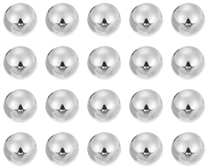 sourcing map 50pcs Precision Balls 8mm Diameter G16 Solid Chrome Steel Bearing Balls for Ball Bearing, Machinery, Automotive, and DIY