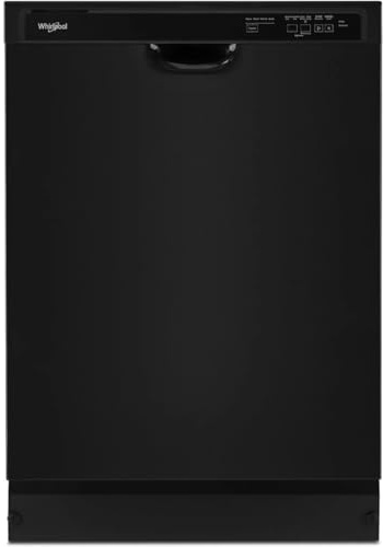 Whirlpool 24-in Front Control Built-in Dishwasher 57-Decibel Standard Sound Level - Black
