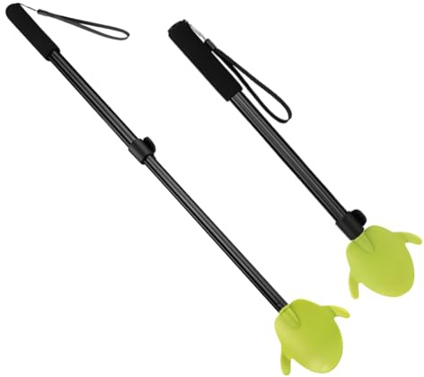 GXGM 1 Stück Anziehhilfe für Kompressionsstrümpfe, Einziehbare Aluminiumstange 2 in 1,Stützstrumpf Anziehhilfe,Sockenentferner für Senioren,Behinderte, Schwangere Frauen