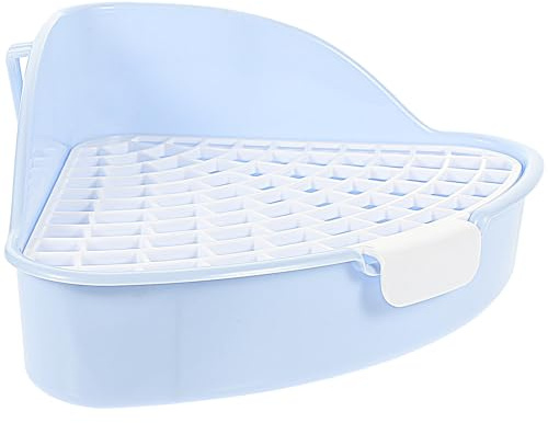 Homoyoyo Lettiera per Conigli e Porcellini D’India in Plastica Pp, Vasino per Addestramento Griglia Rimovibile, Fondo a Rete Antiscivolo, Adatta a Piccole Gabbie per Animali Domestici