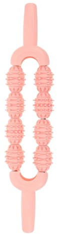 DIYEAH Bâton de Massage pour Mollets à Picots, Rouleau de Relaxation Portable pour Jambes, Outil de Massage Musculaire Rose Sakura, Yoga Sport Récupération