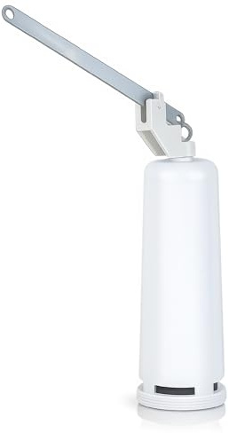 Descargador para Cisterna Alta con Palanca y Soporte, Mecanismo de Descarga WC Tanque Alto, Fabricado en Polipropileno Resistente, Instalación Fácil, Compatible Universal