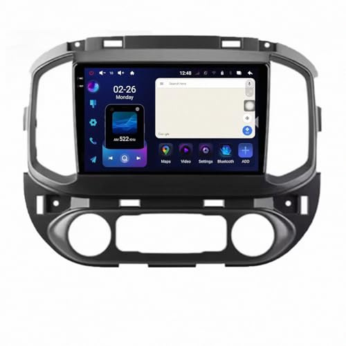 Drahtloses Tragbares Carplay Display für Chevrolet Colorado 2 2014-2022 Carplay Bildschirm für Apple/Android Auto/Airplay/Mirror Link, Wireless Touchscreen GPS, 4 Kern 1G+32G