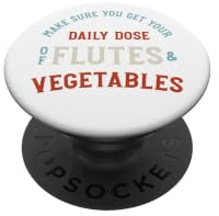 Divertente flauto pun, flautista, flauto giocatore umorismo PopSockets PopGrip Adesivo