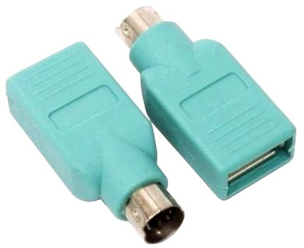 2-Pack RocketBus USB to PS/2 PS2 Adapter for Newer New USB Mouse or Keyboard to Older Old Legacy Computer PS/2 Port